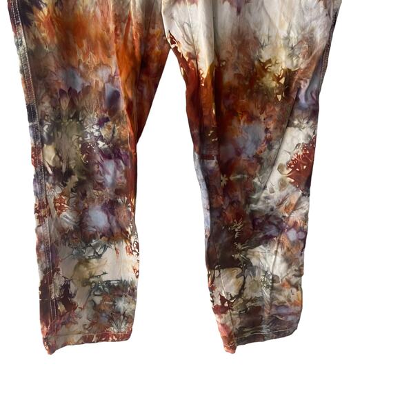 GAP Women's Size 6 W 28 Tie Dye Summer Girlfriend Khaki Crop Pants‎ - Picture 3 of 10